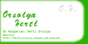 orsolya hertl business card